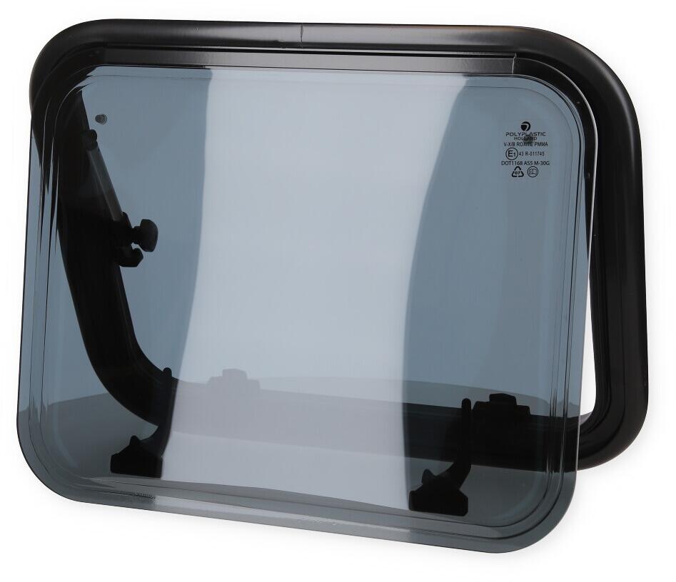 Polyplastic Polyvision Ausstellfenster flach mit Alurahmen, 500x400mm