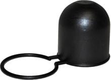 Kunststoff-Schutzkappe mit Halteschlaufe, schwarz