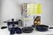 Gimex Topfset, Induktion, 8-teilig, blau