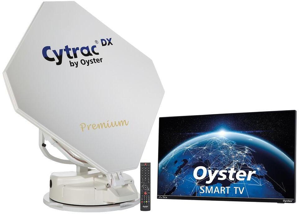 TenHaaft Cytrac DX Premium Base Satanlage inkl. Oyster Smart TV 21,5" (55cm), Single