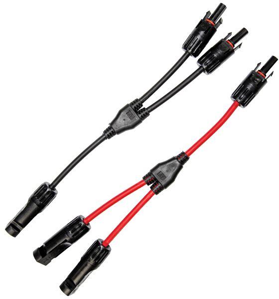 Lilie Solarverbindungskabel-Set, für campere-Solarmodule, 0,4m