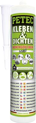 Petec Kleben & Dichten Montagekleber, weiß, 290ml
