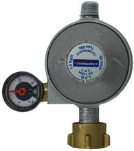 Campingaz Gasdruckregler, 1,5 kg/h, 50mbar mit Manometer/Sicherheitsventil