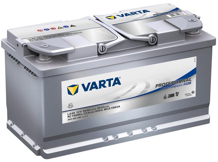 Varta LA95 Professional Dual Purpose AGM-Batterie, 95Ah