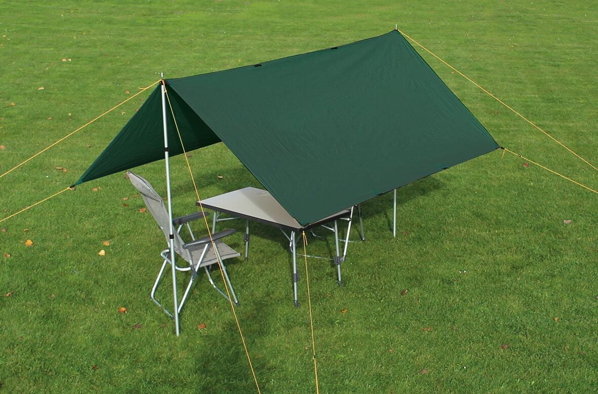 EuroTrail Tarp Sonnensegel, 3x3m, grün