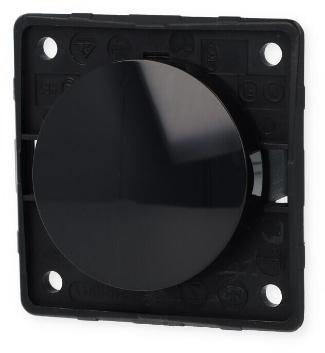 Berker Integro Flow/Pure Wechselschalter, schwarz glänzend, 12/230V