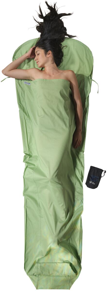 Cocoon MummyLiner Innenschlafsack, 241cm, Bio Baumwolle, forest shade