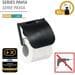Wenko Static-Loc® Plus Pavia Toilettenpapierhalter mit Deckel, schwarz