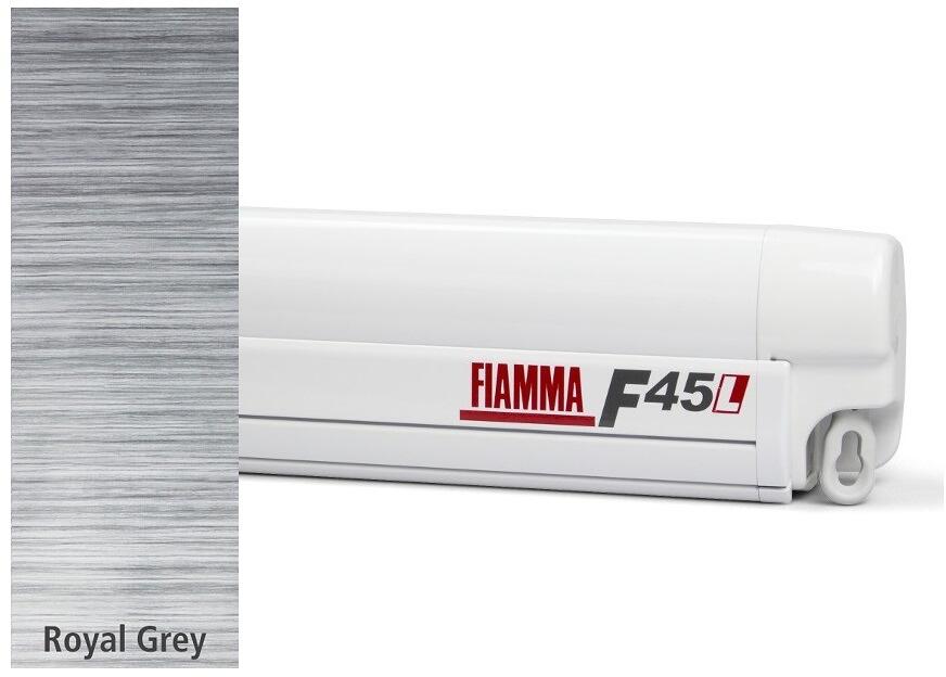 Fiamma F45L Markise weiß, 500cm, Royal Grey