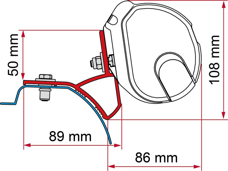 Fiamma F35 Adapter für Trafic/Vivaro ab 2015