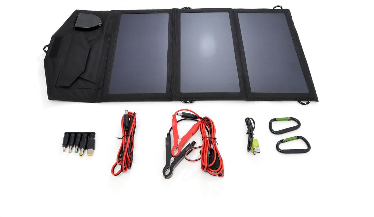 BasicNature Offroad Solar-Ladegerät, 18V/21W
