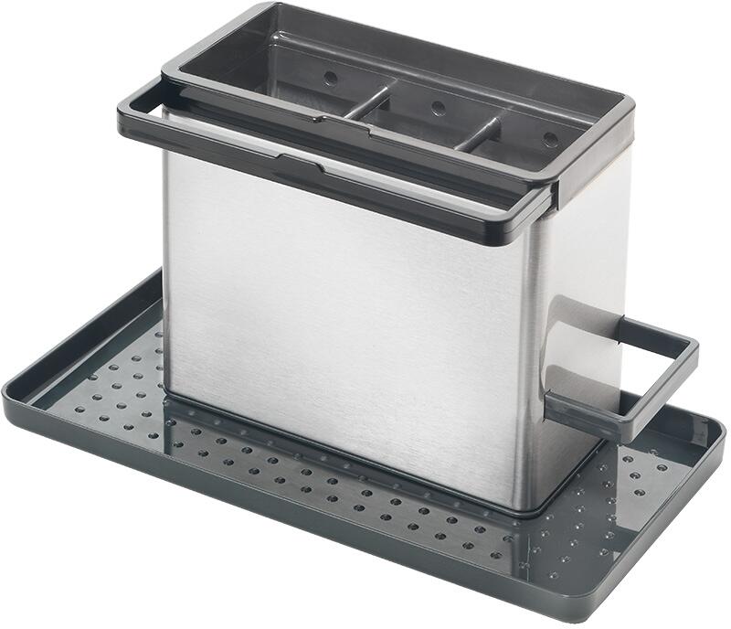 Metaltex Tidytex Spülbecken-Organizer, Inox, silber
