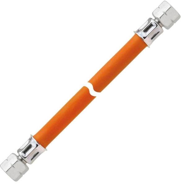 GOK Gas-Hochdruckschlauchleitung, 10bar, bds. G 1/4 LH-ÜM, 3000mm, orange