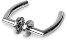 Türgriffgarnitur Sichelform,chrom Hochglanz, Griffaufbauhöhe: 70 mm