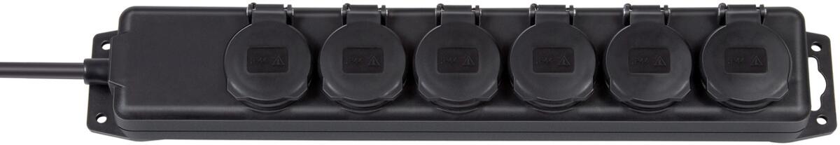 Brennenstuhl Mehrfachstecker, Schuko-Stecker, 6-fach, ohne Schalter, 2m