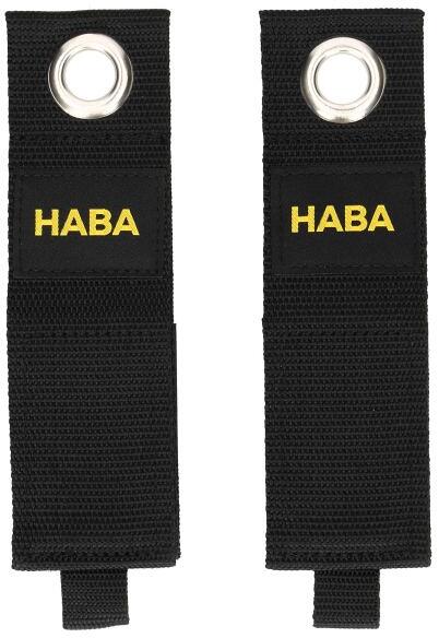 HABA FlexiCord Loop Kabelband mit Ringöse, 2-teilig, schwarz