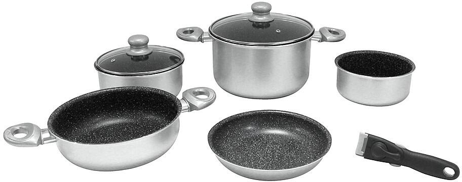 Gimex Kochtopfset, Aluminium, 8-teilig