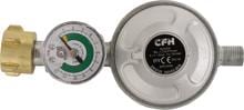 CFH Gasdruckregler mit Füllstandanzeige, 50mbar, 1,5 kg/h (Einsatz: Camping)