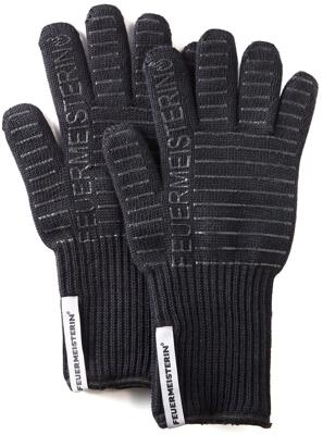 Feuermeisterin Premium BBQ Grillhandschuhe, Aramid, schwarz