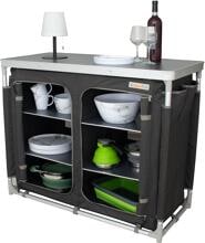 Eurotrail Madrid Klappschrank, breit,102x47x98,5cm, grau