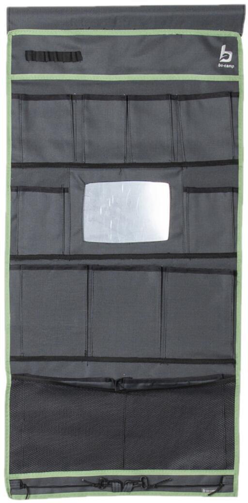 Bo-Camp Organizer mit Spiegel, 12 Taschen, grau
