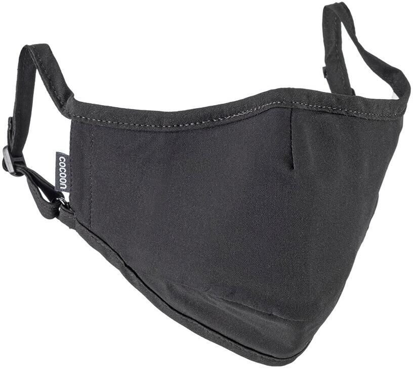 Cocoon Gesichtsmaske aus Seide, S/M, schwarz