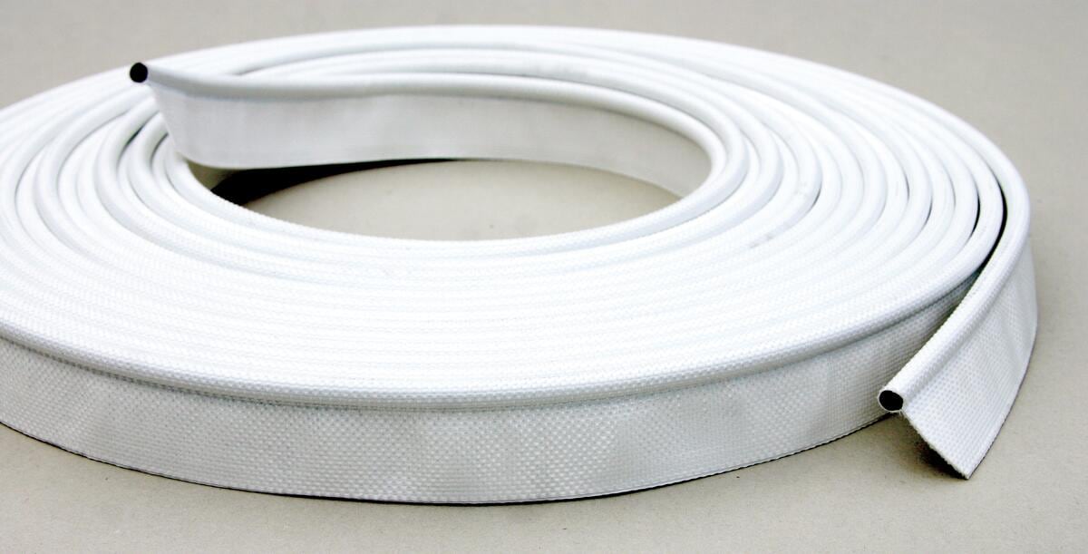 Hindermann Kederband, 7 x 25 mm, grau, 12 m