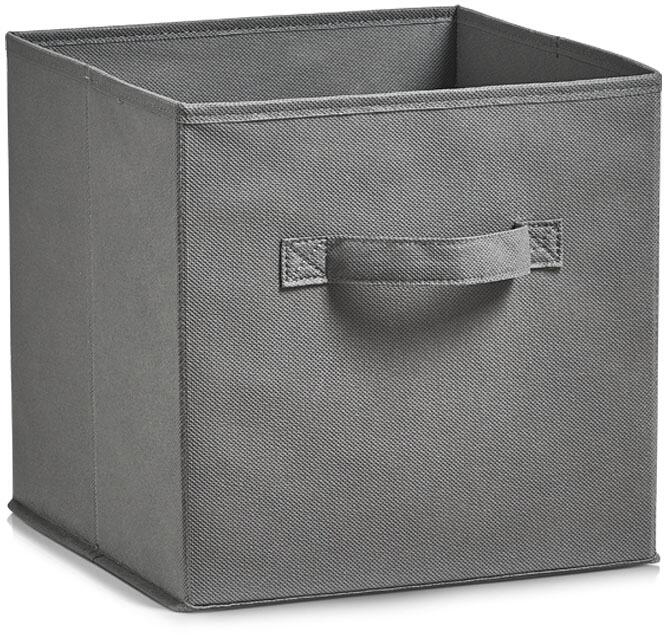 Zeller Aufbewahrungsbox, Vlies, 26x26x26cm, grau