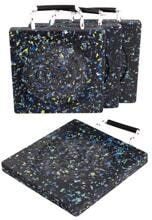 Carbest Stützplatten als optionales Zubehör für Hubstützen, 300 x 300 x 30 mm, 4 Stück