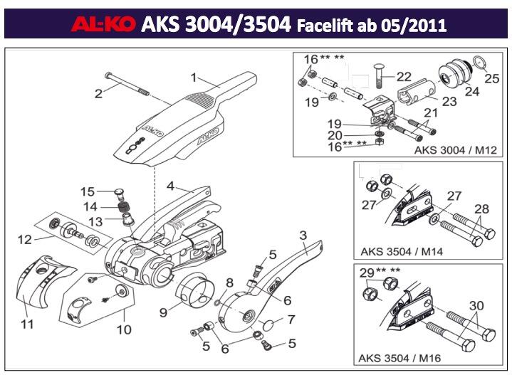 Zylinderkopfschraube locitte - AL-KO Ersatzteil Nr. 372284 - für AKS 3004/3504 6Kt.