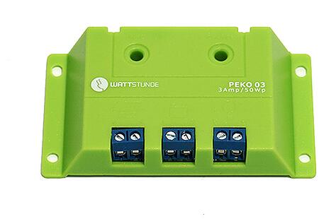WATTSTUNDE PEKO3 Solar Laderegler, 12V, 3A