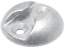 Alu-Zurrplatte für Fitting, schwarz
