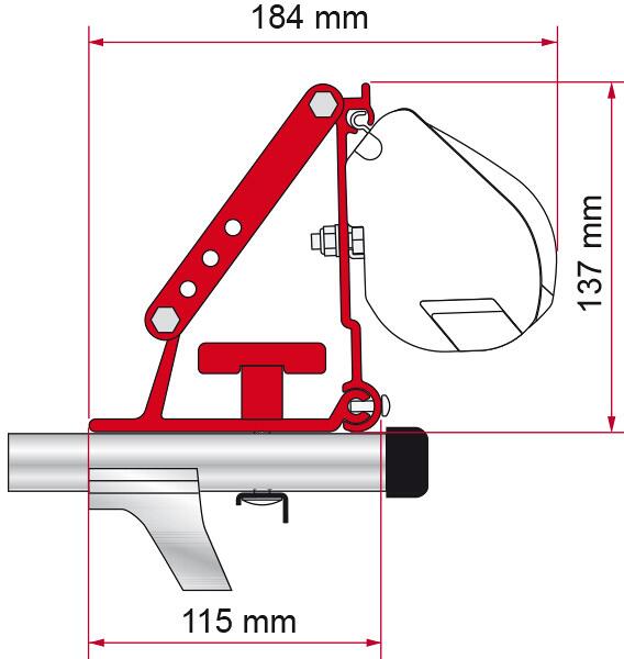 Fiamma F35/F45/Compass Adapter Kit Auto