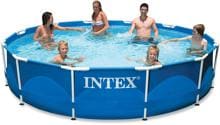 Intex Metal Frame Pool, rund, blau, 366x76cm