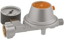 GOK Gasdruckregler 1,5 kg/h, 50mbar, mit Manometer (Einsatz: RM+Caravan vor 2003)