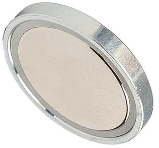 silwy SOLO Power-Magnet, einzeln, mit Abschirmung, silber