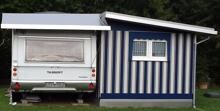 Nellen Wohnwagen Schutzdach Typ 1a mit Überbreite, Hobby Landhaus