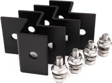 WATTSTUNDE® 38mm Aluminium Z-Winkel HSZ38 schwarz Halterung