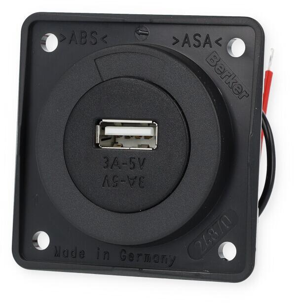 Berker Integro Flow/Pure USB-Ladesteckdose, 12V, anthrazit