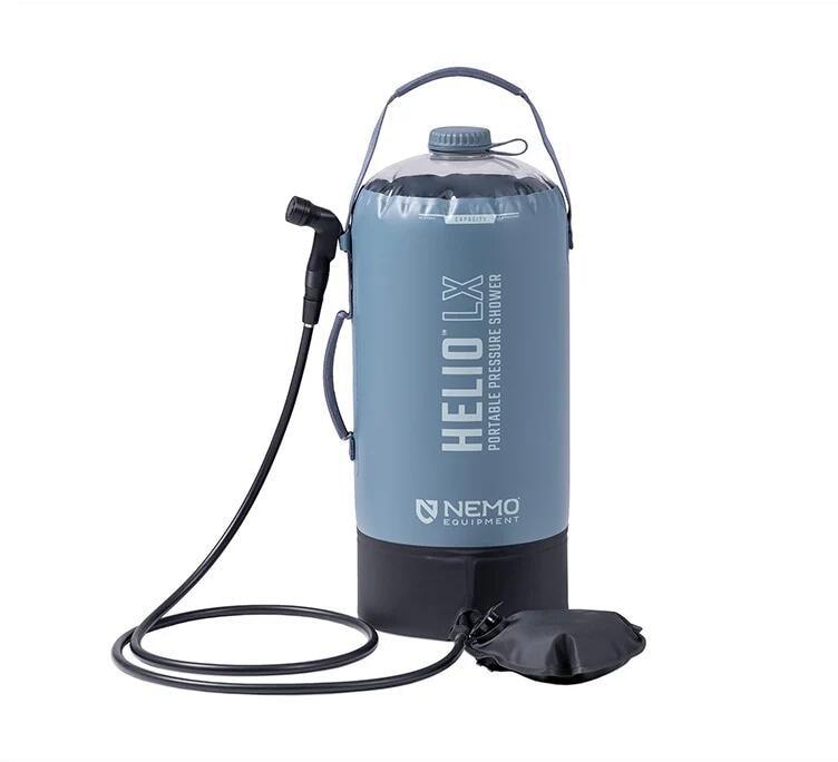 Nemo Helio Pressure Shower Campingdusche, 22l, fortress/silt /black