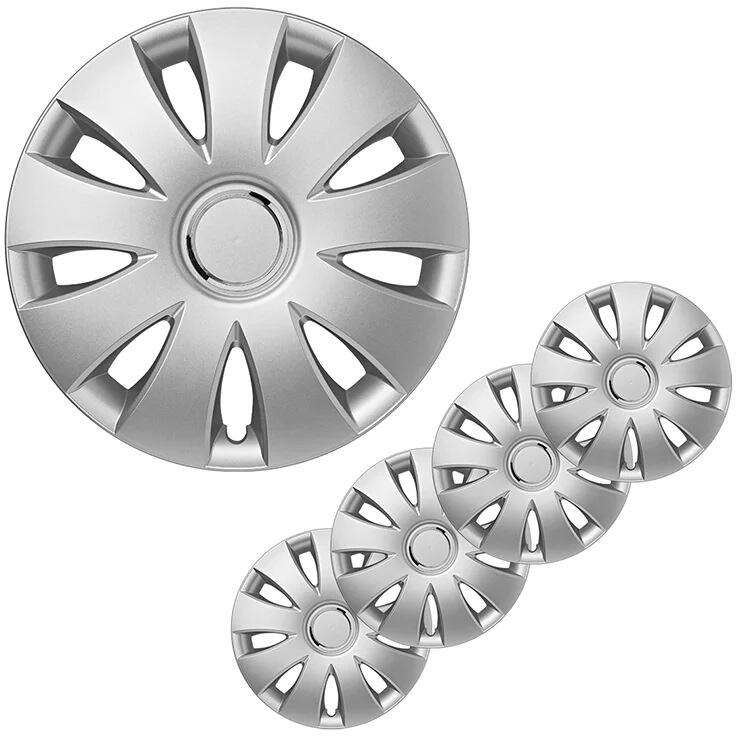 Pro Plus Aura Radblenden Set, 4 Stück, 15 zoll, silber