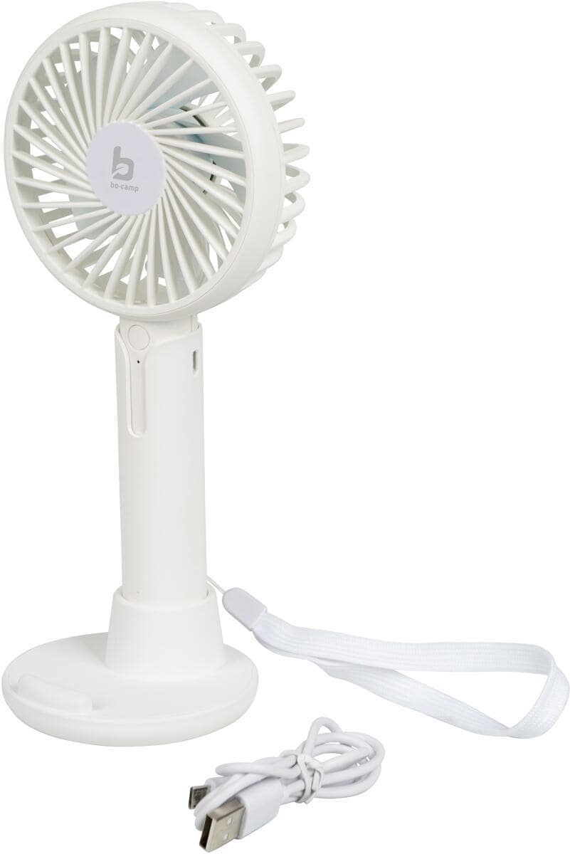 Bo-Camp Portable fan Handventilator, USB, 1200mAh, weiß