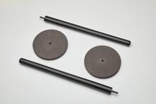 Froli Stützfuß-Set aus Holz mit Stützplatten für Schlafmodul VW T7 Multivan, schwarz