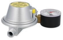 GOK Gasdruckregler 0,8kg/h, 30mbar (Einsatz: RM+Caravan) mit Manometer