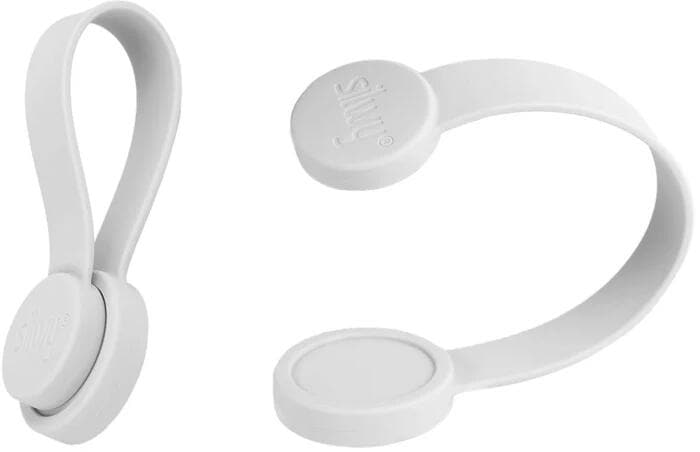 silwy Buddy Magnet-Clip, 2er Set, weiß