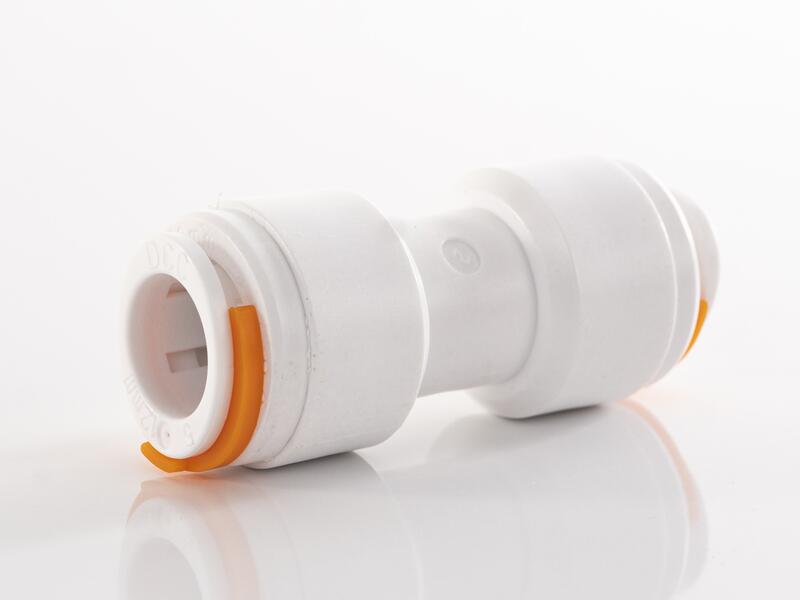 Carbest Steckverbinder, gerade, Ø12mm, weiß/orange