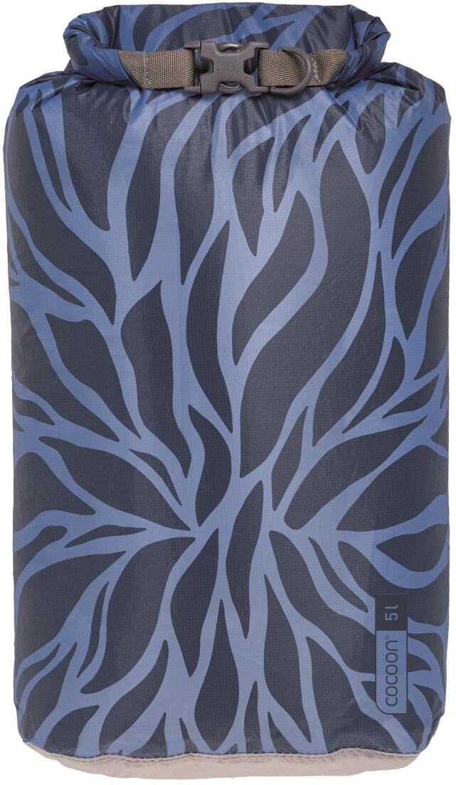 Cocoon Hyperlight Drybag, 5l, blue leaves