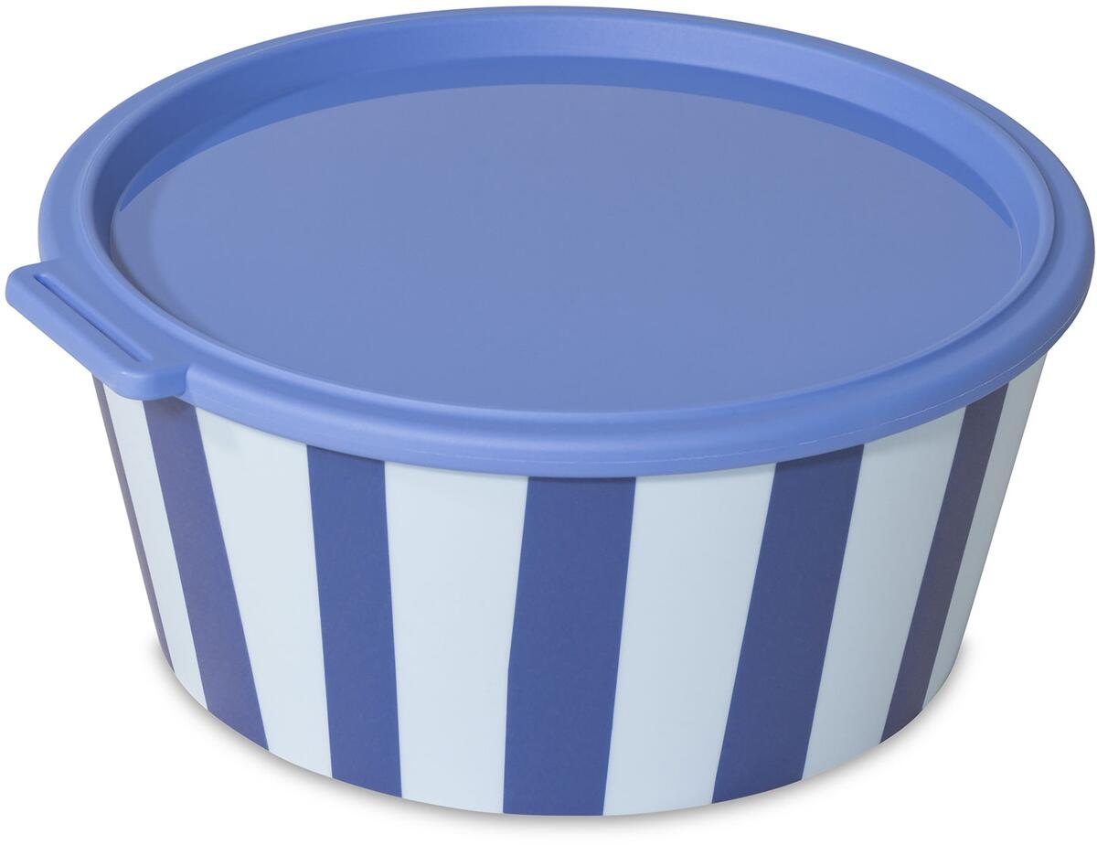 Koziol Nora Box Schale mit Deckel, 2,2l, sweet blue/strong blue