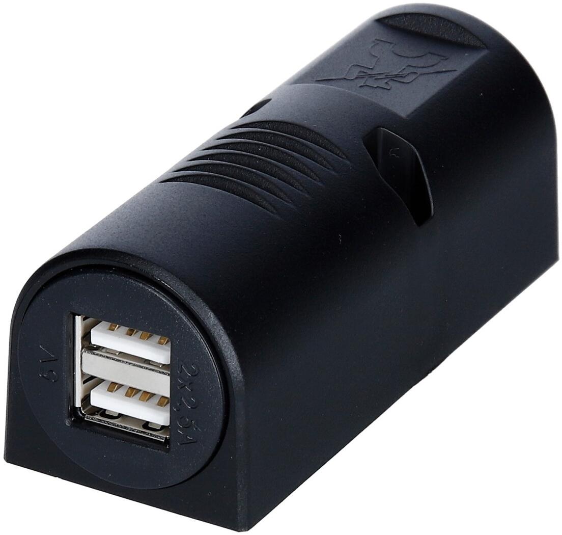 Pro Car Aufbaudose mit Doppel USB, 12/24V