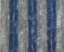 Arisol Chenille Flauschvorhang, 56x185 cm, grau-dunkelblau, ideal für Caravans